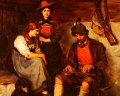 弗朗茨 冯 德弗雷格尔 : Der zitherspieler Auf Der Alm